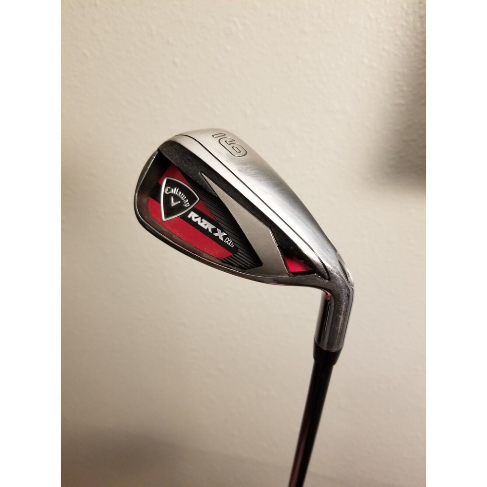 CALLAWAY RAZR X HL 9 IRON, R or Regular FLEX GRAPHITE SHAFT AND GRIP 75g RH 37"